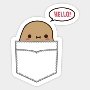 Tiny Potato in Pocket Sticker